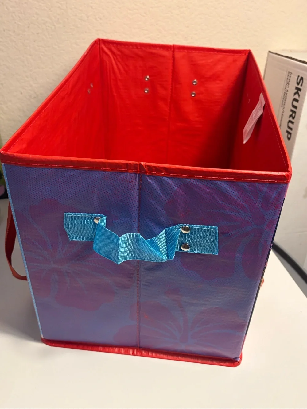 NEW TRADER JOE'S STAND UP COLLAPSIBLE TOTE GROCERY BAG. STURDY AND STORABLE